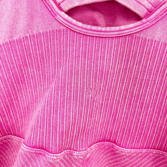 JoyLab Womens Athleisure Crisscross Back Seamless Bodysuit Active Romper Pink - Picture 6 of 7